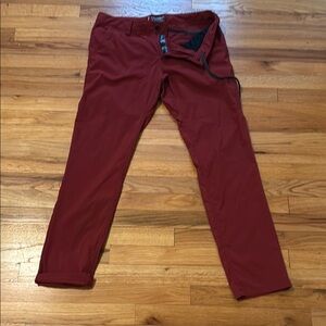 686 EVERYWHERE FEATHERLIGHT CHINO PANT - SLIM FIT Red Pants